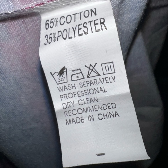 3XL WATER COLOR TIE DYE SHORT SLEEVE TOP - Picture 5 of 7